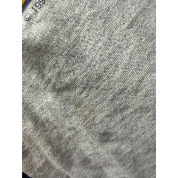 Vintage 1993 Minnesota Vikings The Game Hooded Shirt XL Colorblock NFL 90s Gray - Picture 7 of 8